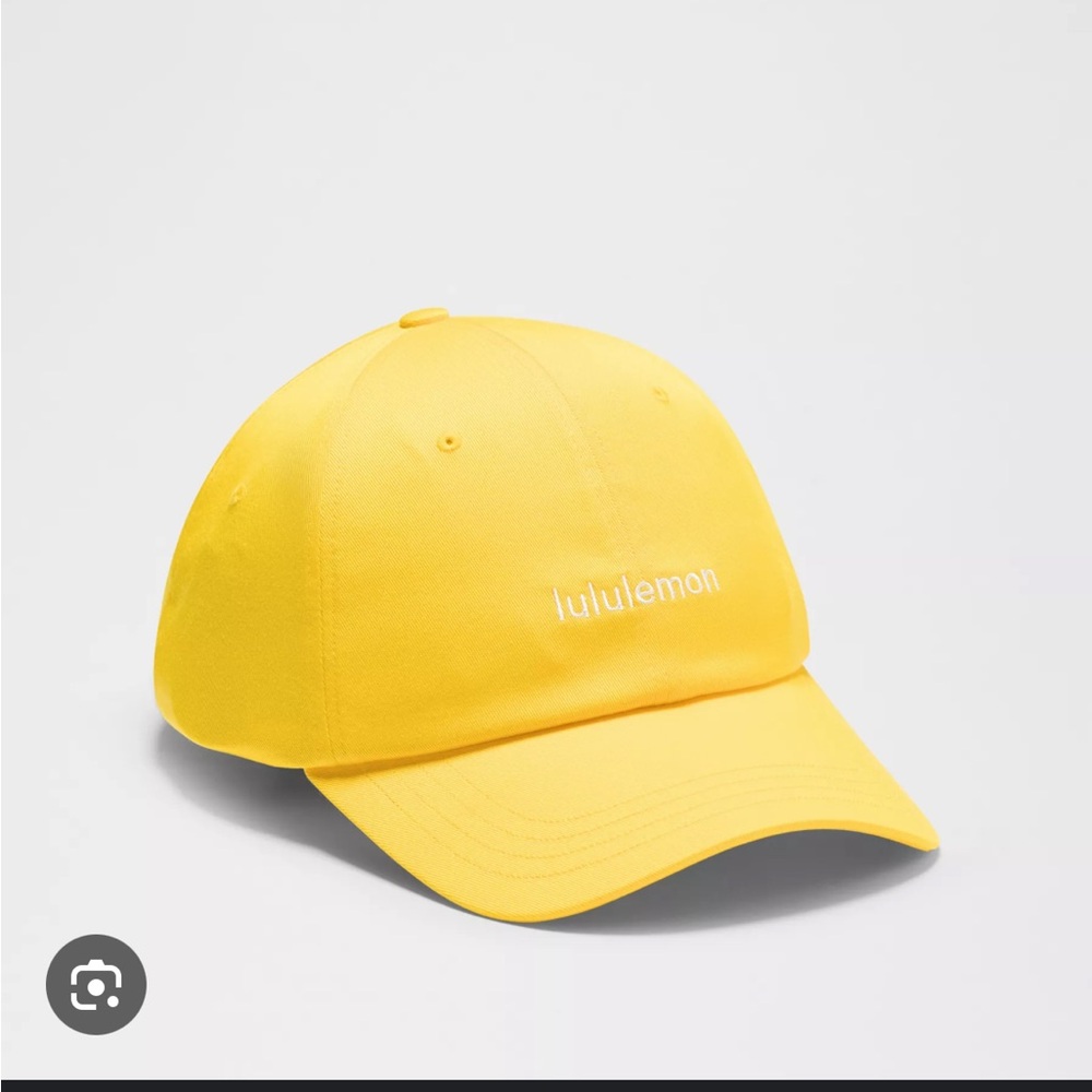 Lululemon Athletica Maize Yellow White Classic Ball Cap S/M NWT